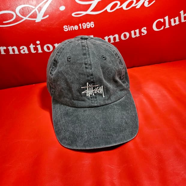 스투시(STUSSY) 워시드 볼캡 Free