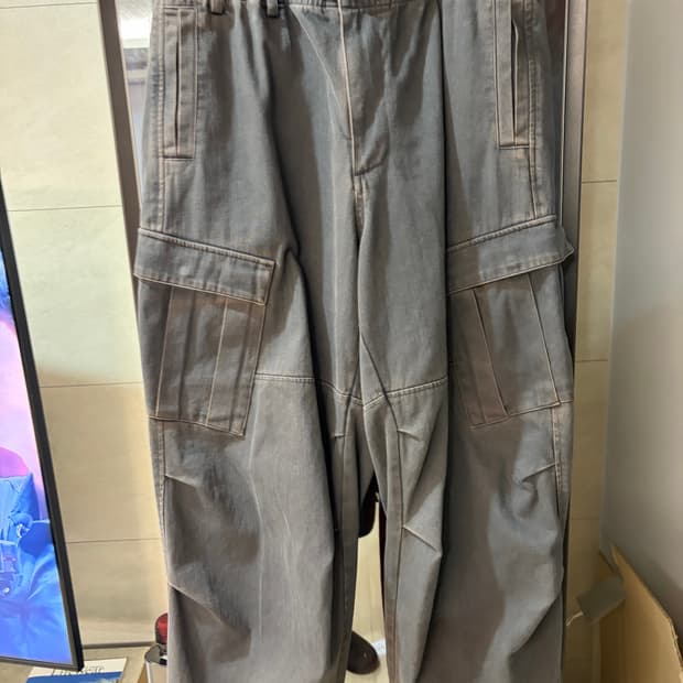 해칭룸 밀팬츠 워시드 차콜