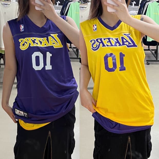 nba LA 레이커스 리버시블 유니폼 