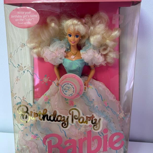 빈티지 바비 인형 1992 벌스데이 바비 birthday Barbie