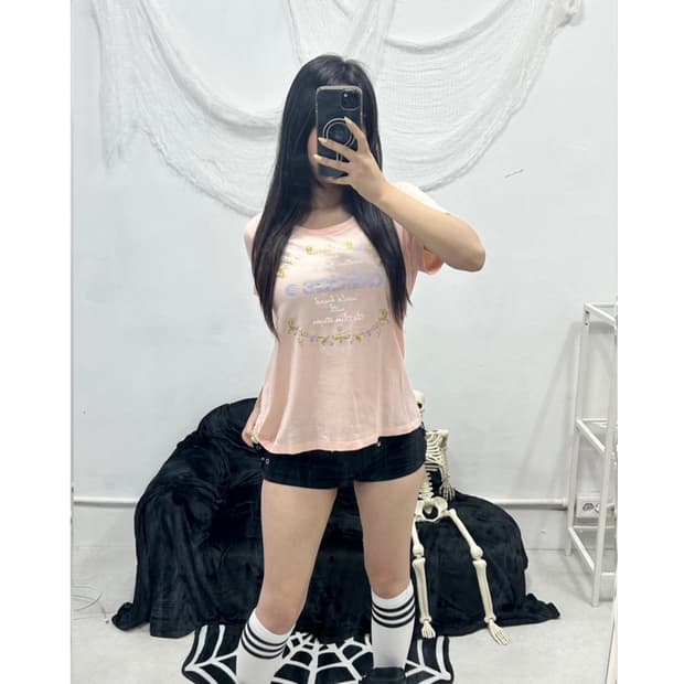 ADIDAS NEO PEACH LOGO T-SHIRT