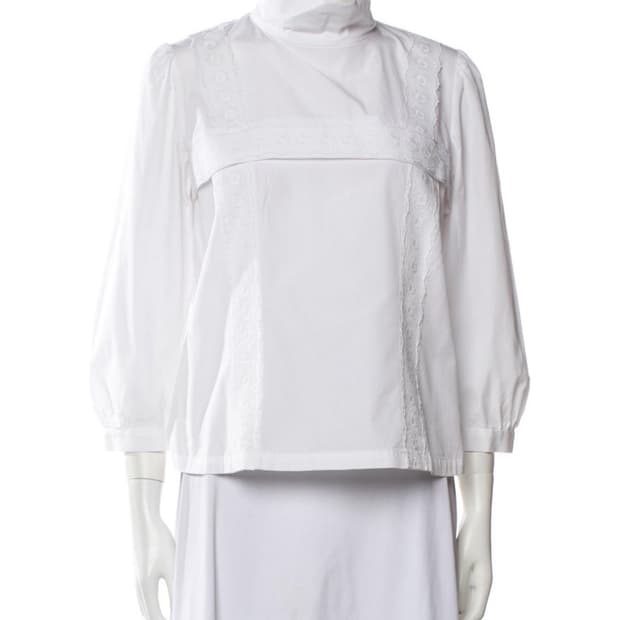 꼼데가르송 2017 mock neck blouse