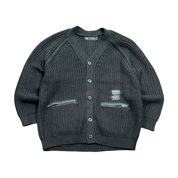 [GU × UNDERCOVER] 지유 언더커버 투포켓 니트 가디건