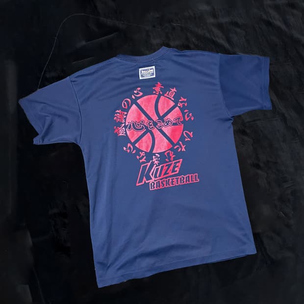 일본빈티지 ball line 티셔츠