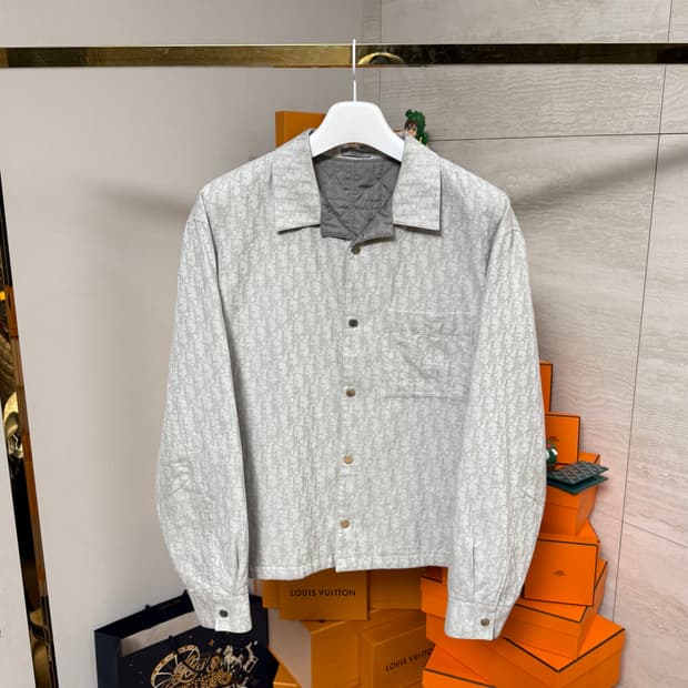 [52사이즈]디올 오블리크 누빔 자켓