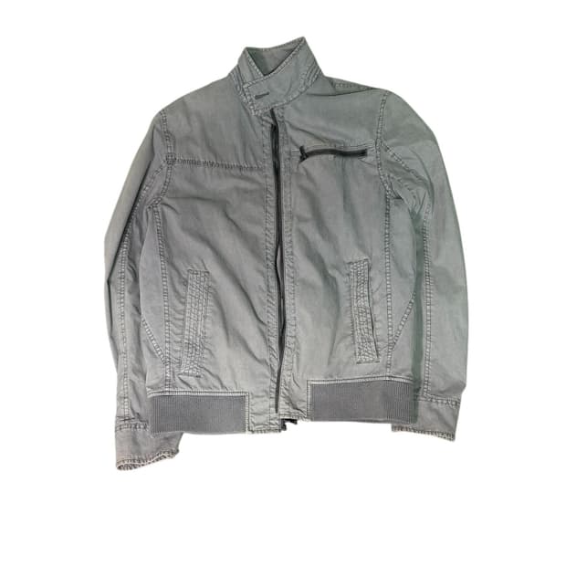 캘빈클라인 그레이 바이커 자켓