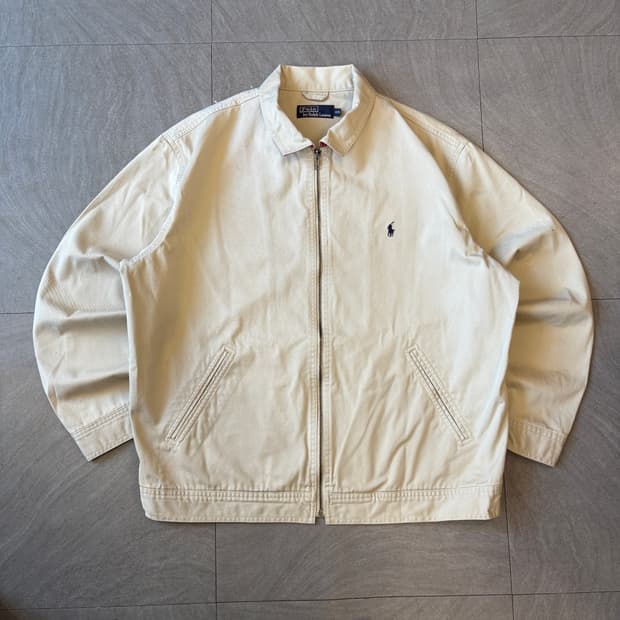폴로 정품 국내 두산 베이지 스윙톱 자켓