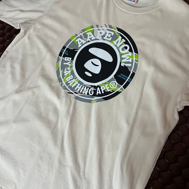 AAPE 에이프 나우 반팔 티셔츠 XL