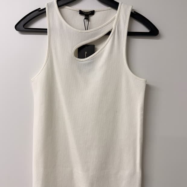 마시모뚜띠 Massimo Dutti 컷아웃 리브 탱크탑 (새제품)