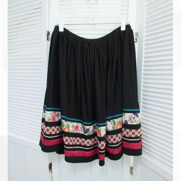 수나오쿠와하라 패치 스커트