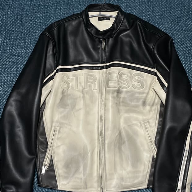 [XL] 민타임 모터사이클 레더자켓 빈티지 블랙