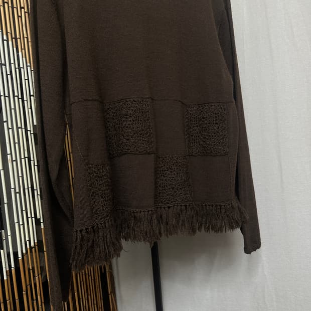 platane patch tassle knit