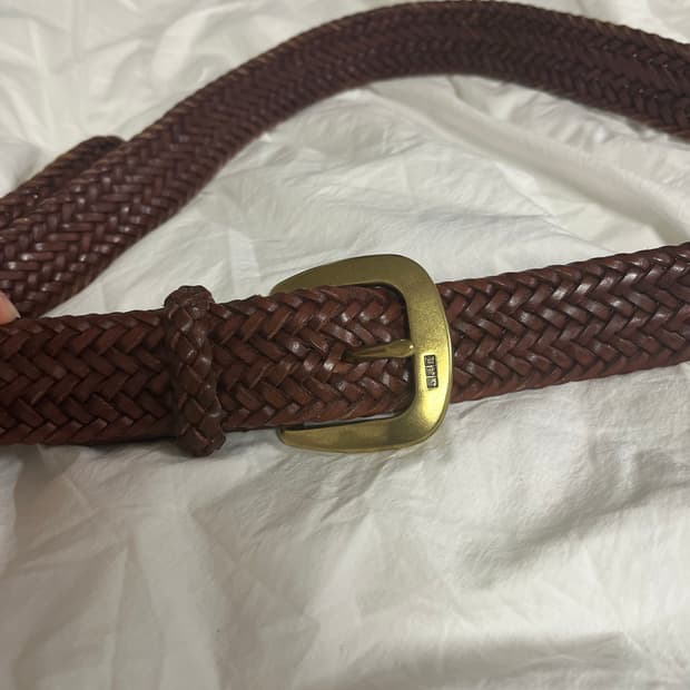 폴로 레더 위빙 벨트