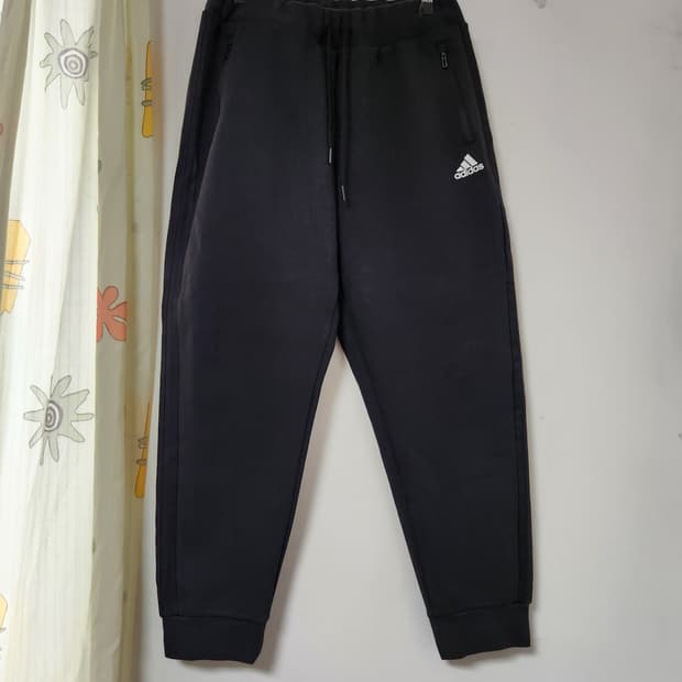 아디다스 블랙 트레이닝 조거팬츠 XL