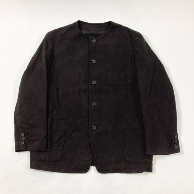 Yohji Yamamoto Men collarless jacket