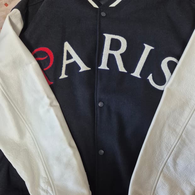 새상품 오버더피치 psg 발란사 스타디움 바시티 자켓 xl