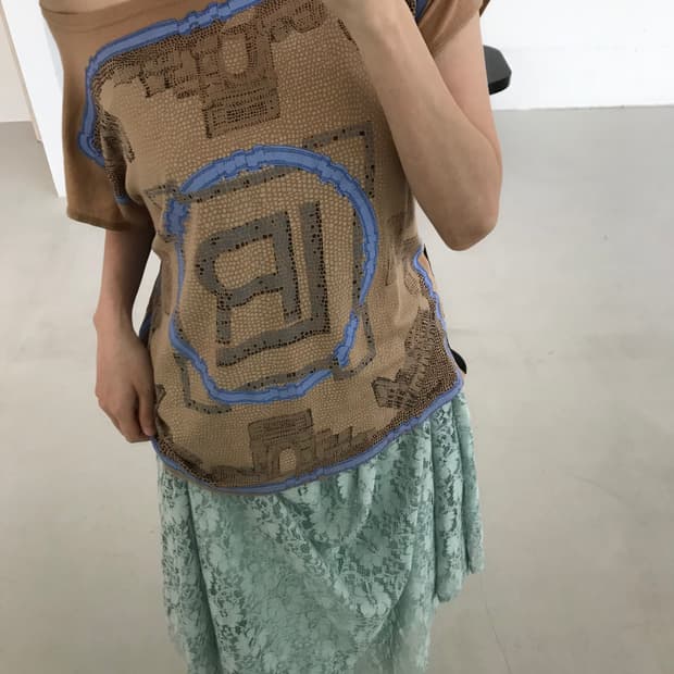 vintage pattern top