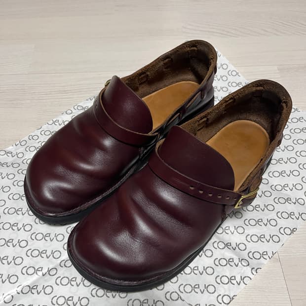 240/7D_우먼) 오로라슈즈 미들 잉글리쉬 버건디 판매.