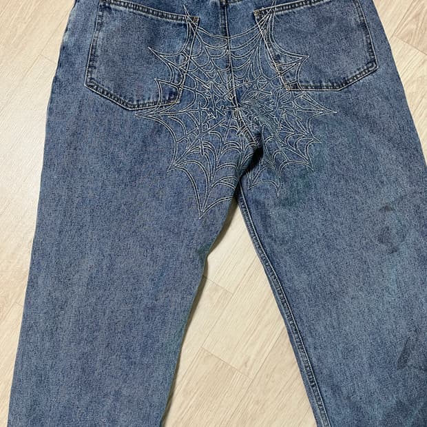 위캔더스 코브웹 데님팬츠 