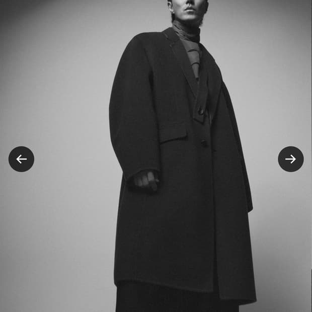 (30주년) 송지오옴므 차승원 SC30 캐시미어 코쿤 싱글 노치드 롱코트