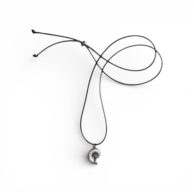 fossil curl necklace