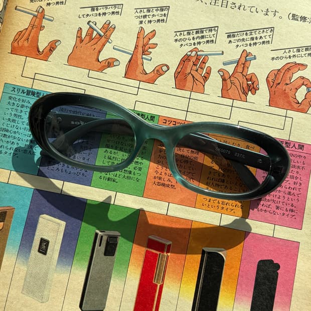 [데드스탁] 90s SOVER 볼드 오벌 선글라스 (made in ita