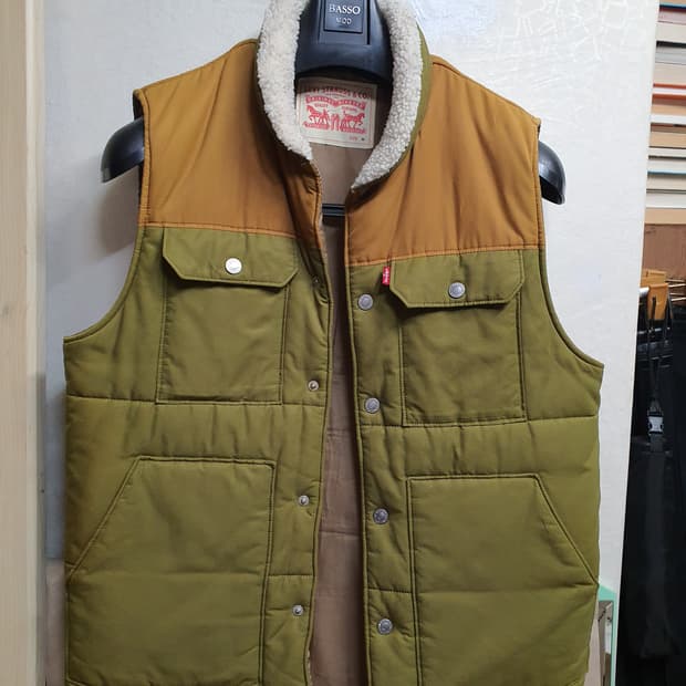 리바이스 양털 빈티지 조끼 