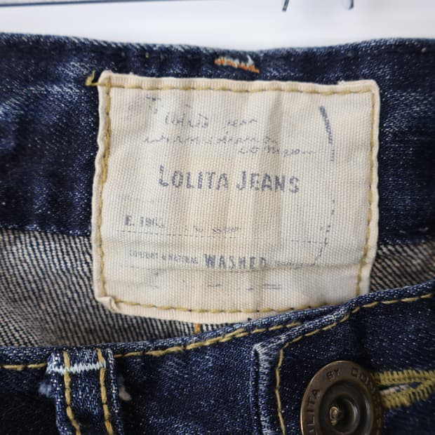 LOLITA JEANS Y2k Zip Pocket Denim Pants | 00s Y2K LOLITA JEANS 