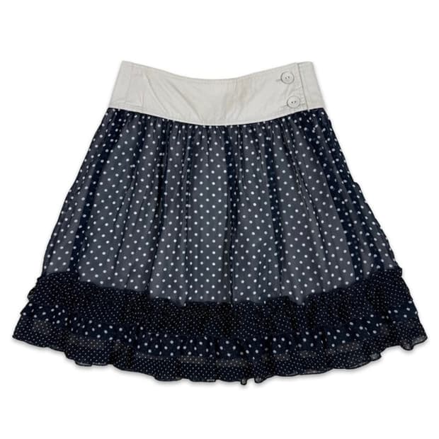 리버시블 프릴 도트 스커트