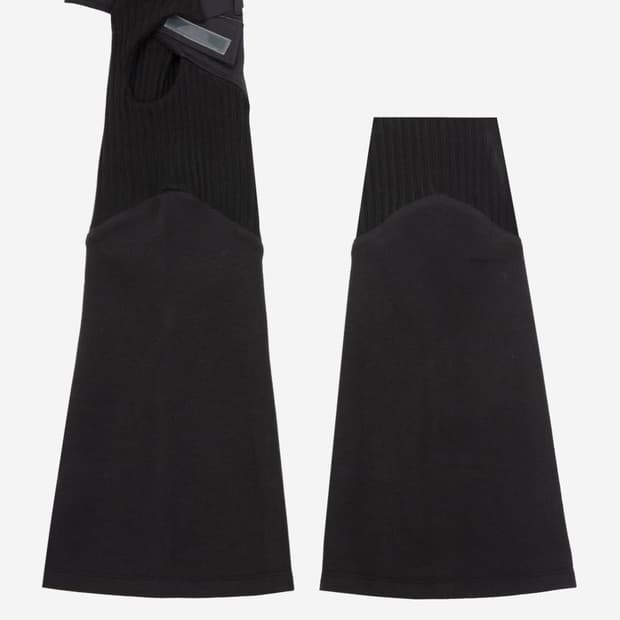 에이시넥틱스 ASYMMETRIC 레그 워머 블랙