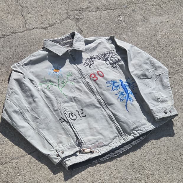 S.O/ 핸드드로잉, 자수 커스텀 자켓
