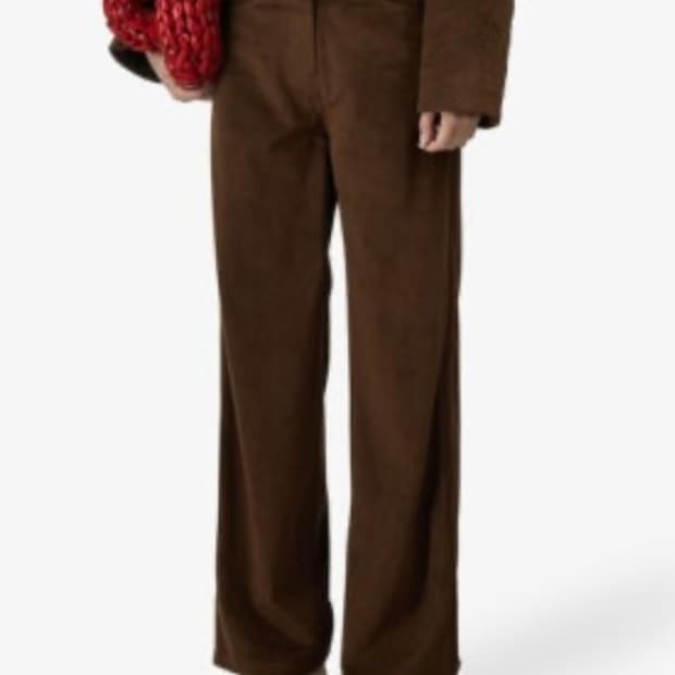 아모멘토 벨벳와이드 레그팬츠