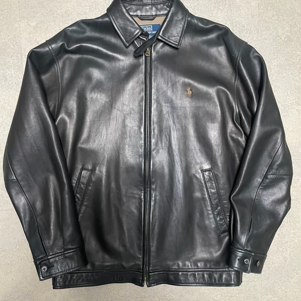 빈티지 폴로 맥스웰 레더 자켓 가죽 자켓
