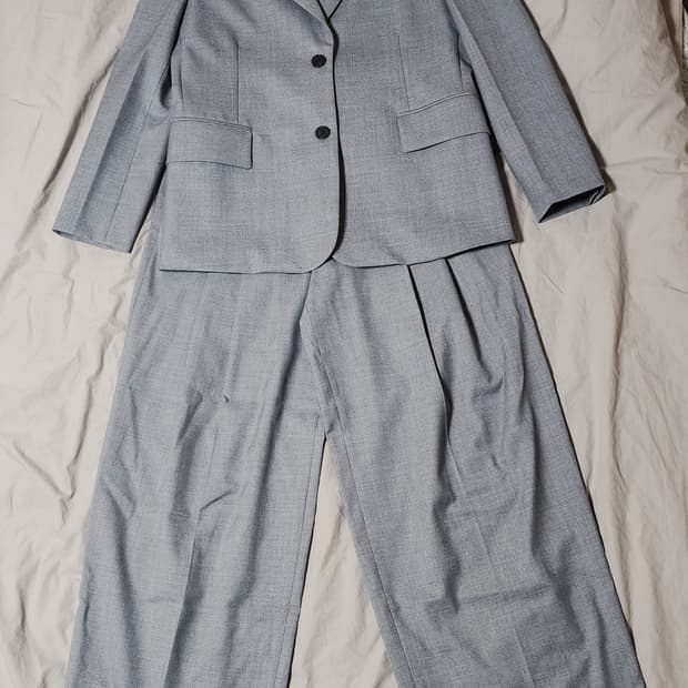 블루민 자체제작 여성용 바지수트셋업