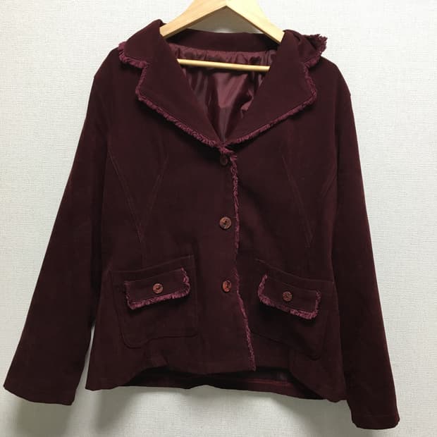 Vintage / 빈티지 레드 스웨이드 자켓 