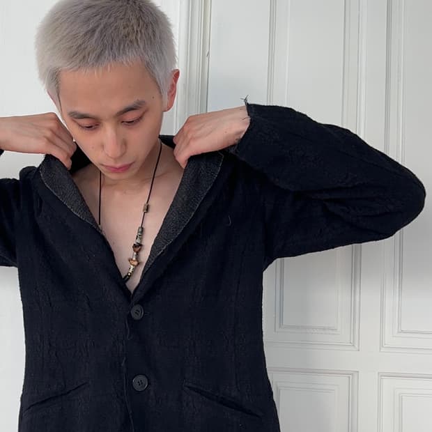 Pas de Calais 카라 레이어드 셔츠 블레이저