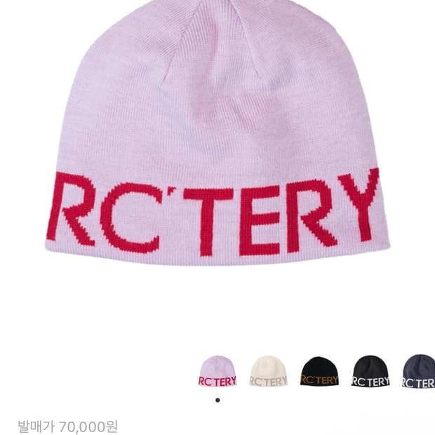 아크테릭스 월드 헤드 토크 스톰 글로우 비니