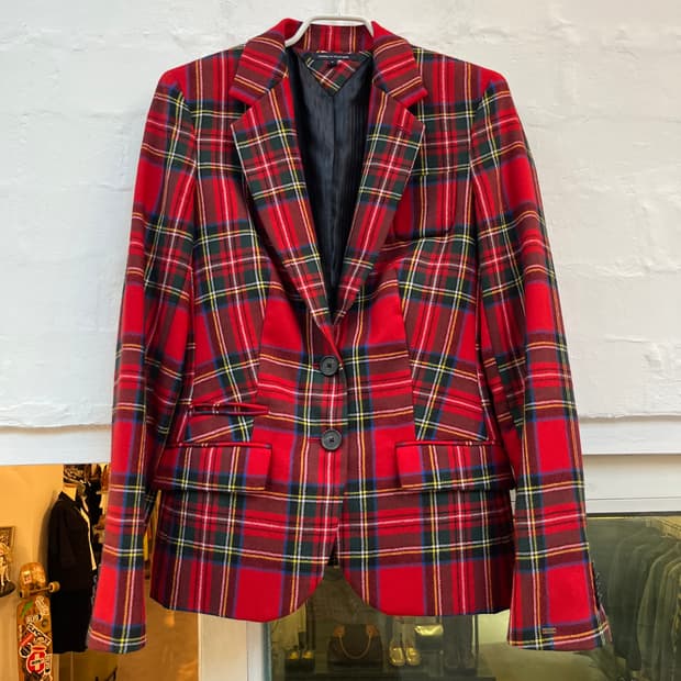 Tommy Hilfiger 체크패턴 울 블레이저 4