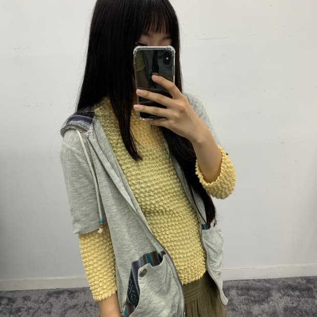 재패니즈 카나리아 7부 플리츠