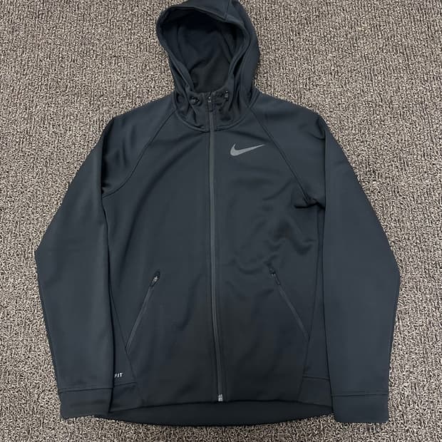 NIKE 나이키 드라이핏 후드집업 블랙 M
