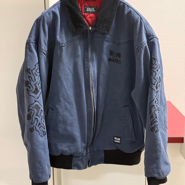 인세인개러지 위캔더스 캔버스 워크 자켓 XL 네이비