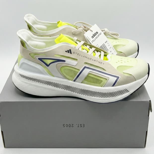 새상품 아디다스 울트라 부스트 5 스텔라 맥카트니 그린 옐로우 240