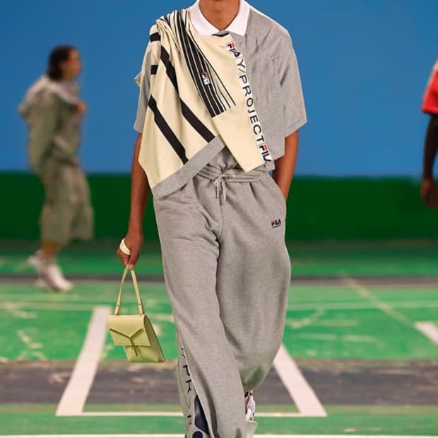 와프x필라 콜라보 스웨트팬츠 xs 