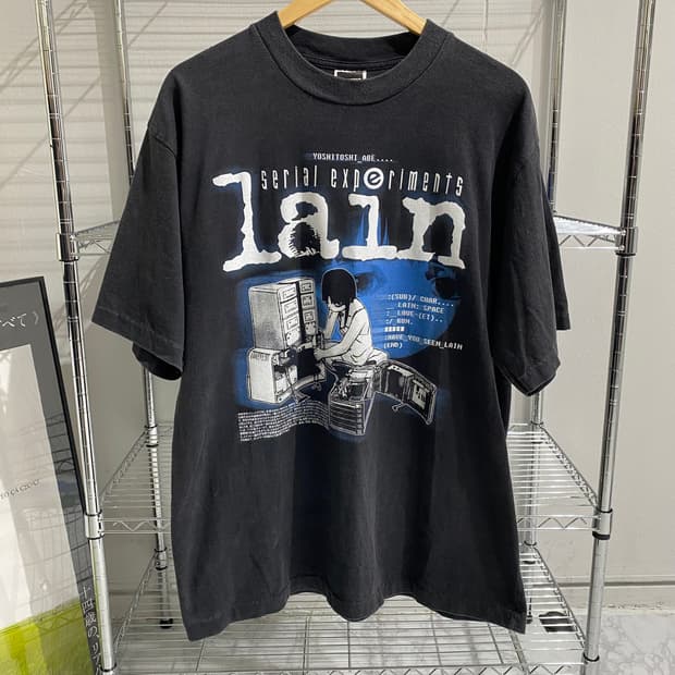 시리얼 익스페리먼츠 레인 부틀렉 애니메이션 티셔츠 애니티