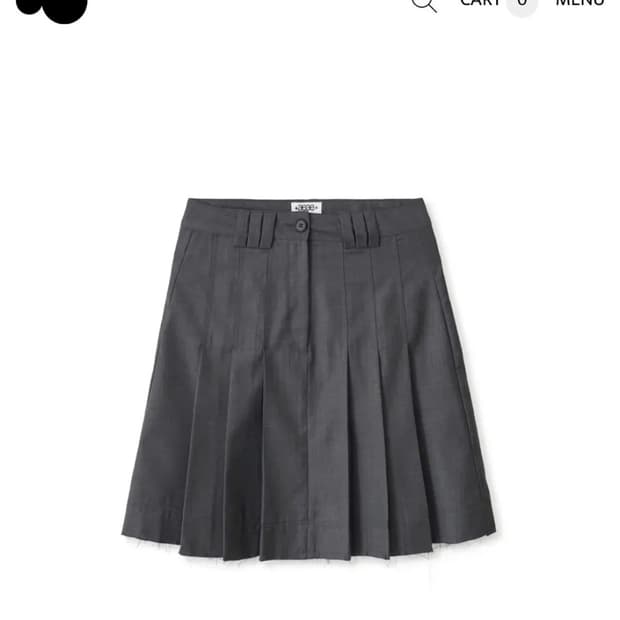 aeae 에이이에이이 pleat skirt (미디 스커트)