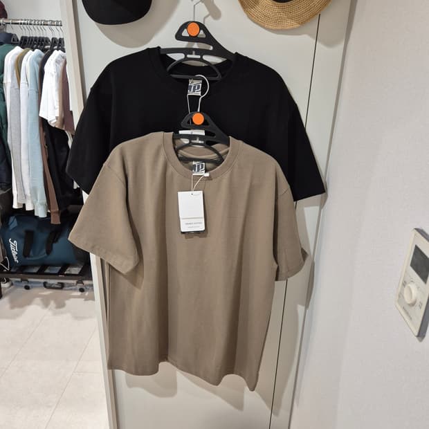 [페플] 레귤러 더블코튼 무지반팔 XL 2종(블랙/애쉬카키)