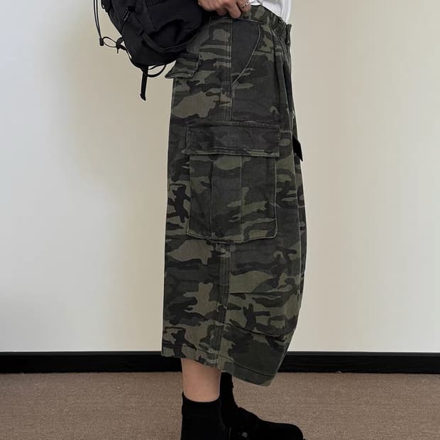 버뮤다 턱 카모 쇼츠 반바지