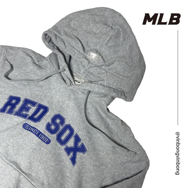 MLB 바시티 오버핏 후드티