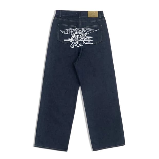 왓츠더유즈 네이비씰 데님 L