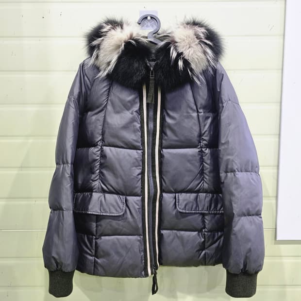 퍼 후드 패딩 66사이즈